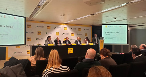 Rueda de prensa en la que se ha presentado la nueva edición del informe EuroRAP esta mañana en la sede del RACC (Barcelona) / CG