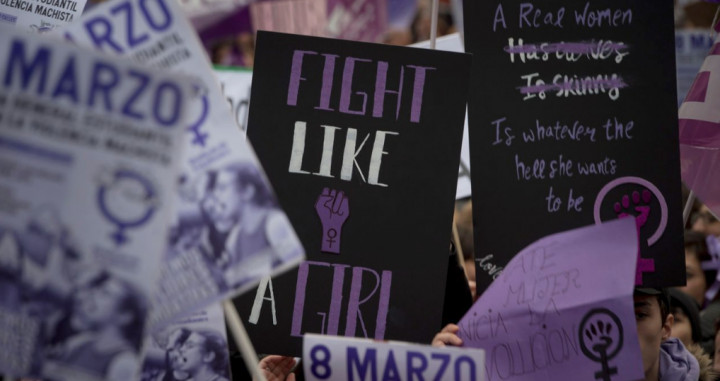 Carteles en una manfestación feminista / EFE