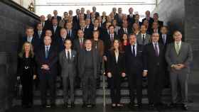 José Luís Bonet, junto al resto de miembros de la Cámara de Comercio de España