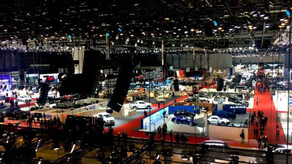 Imagen general del primer día del Salón del Automóvil de Ginebra de 2018, donde los fabricantes europeos han mandado un aviso a Donald Trump / CG