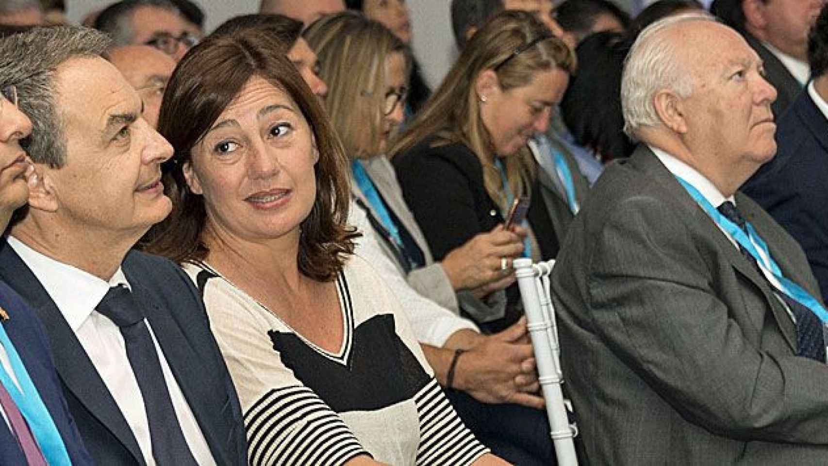 José Luis Rodríguez Zapatero, Francina Armengol y Miguel Ángel Moratinos, en el Congreso de Islas Inteligentes / EFE