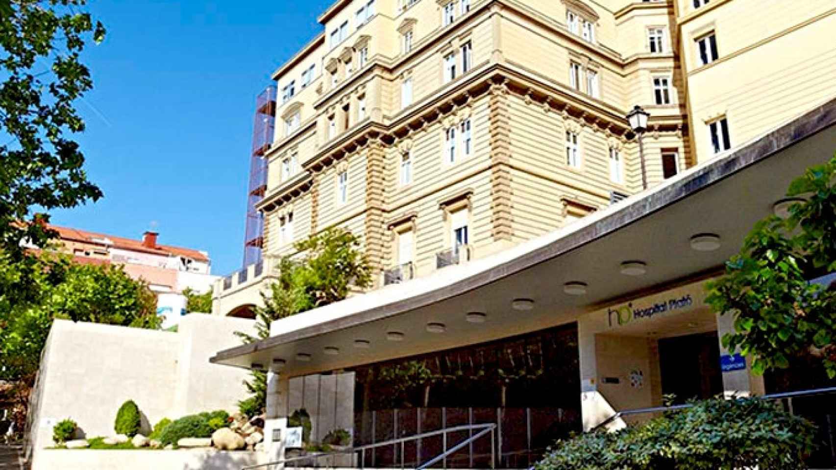 Entrada del Hospital Plató de Barcelona, situado en el distrito de Sant Gervasi / CG