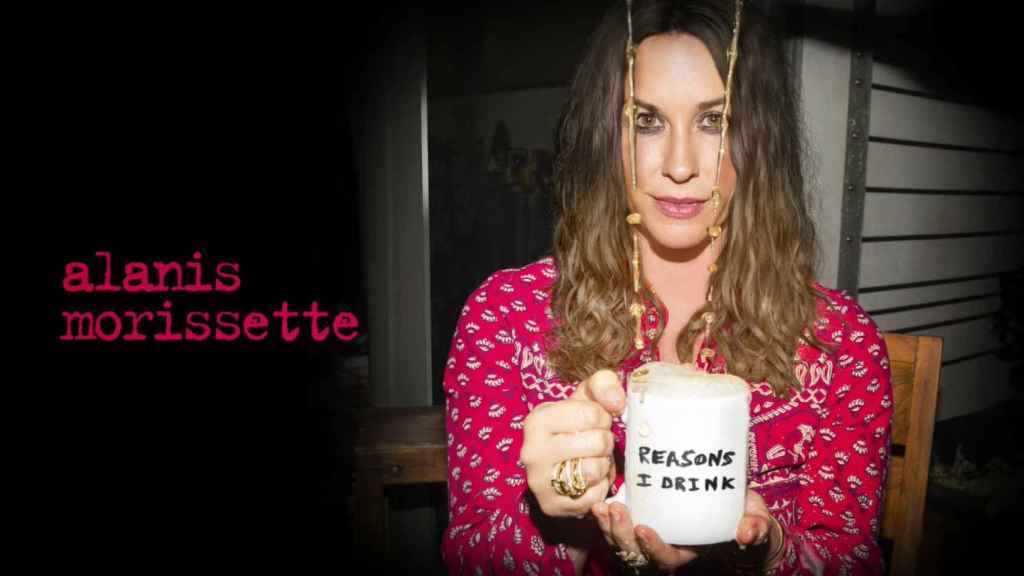 Portada del single 'Reasons I Drink' en SITE OFICIAL ALANIS MORISSETTE EN YOUTUBE