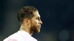 Sergio Ramos durante el encuentro de España en Israel / EFE