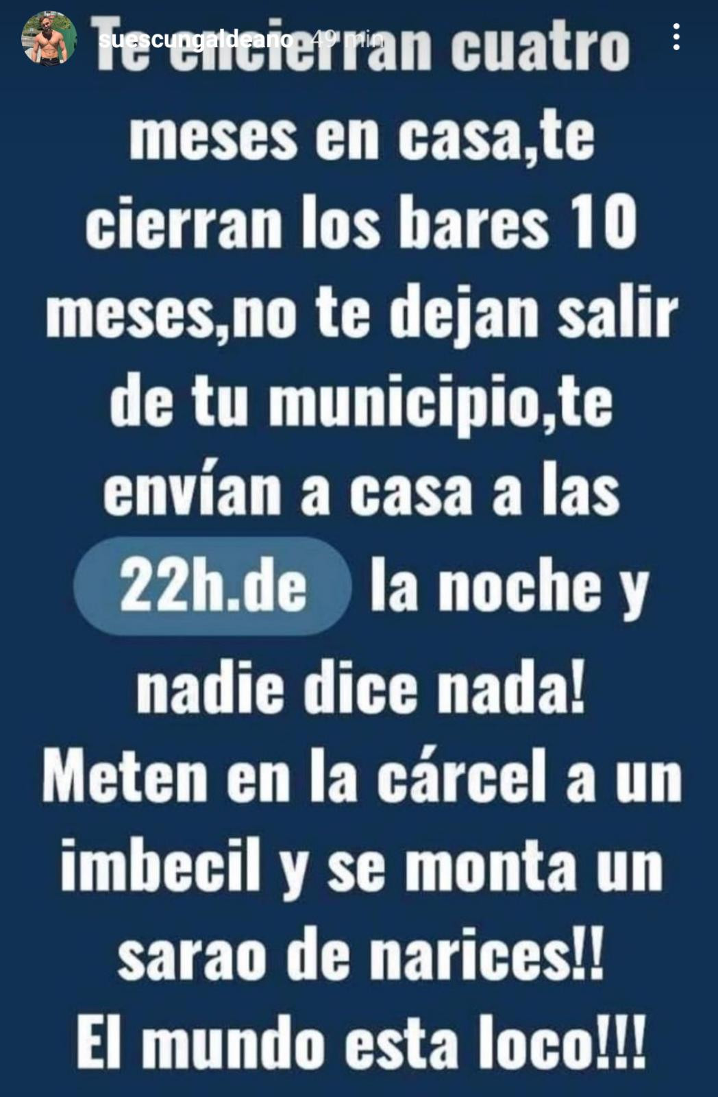 La opinión de Cristian Suescun sobre la detención de Pablo Hasél / INSTAGRAM