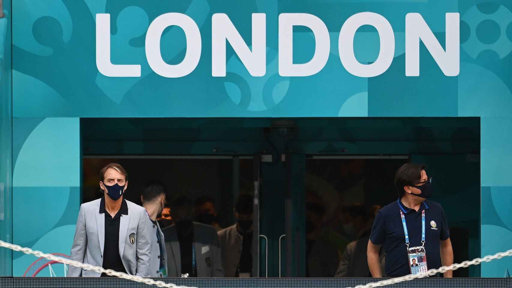 Roberto Mancini, entrenador de Italia, en Wembley, en las horas previas al Italia-Austria / EFE