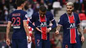 Icardi y Mbappé, celebrando un gol con el PSG | EFE