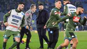 Gattuso en un entrenamiento del Nápoles / EFE