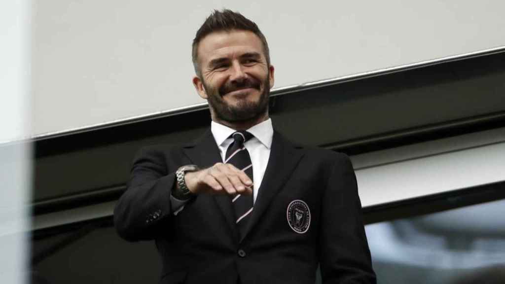 David Beckam en el primer partido del Inter de Miami / Twitter