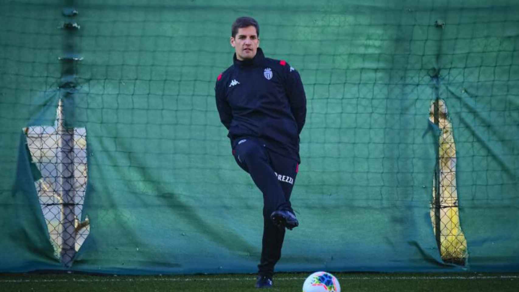 Robert Moreno entrenando al Mónaco / EFE