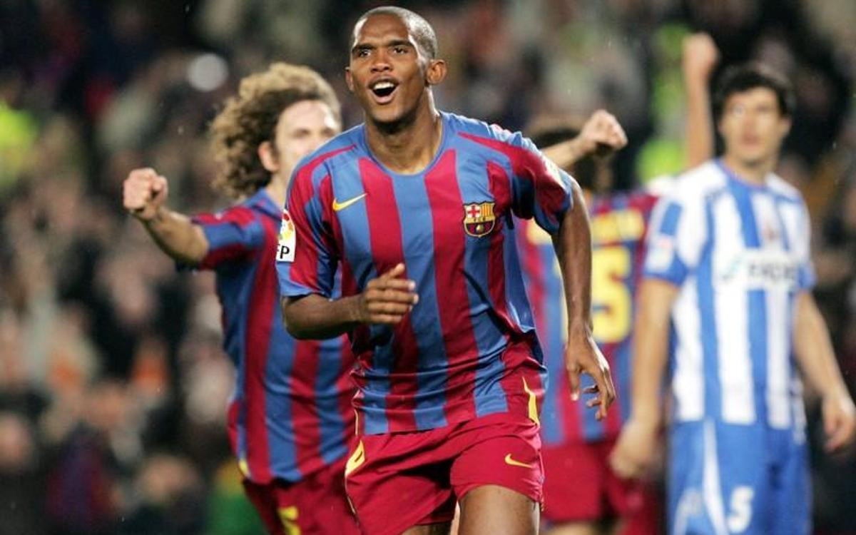 Una foto de Samuel Eto'o durante un partido del Barça / FCB