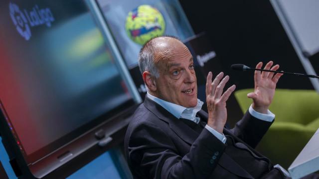 Javier Tebas, durante un acto como presidente de la Liga / EFE