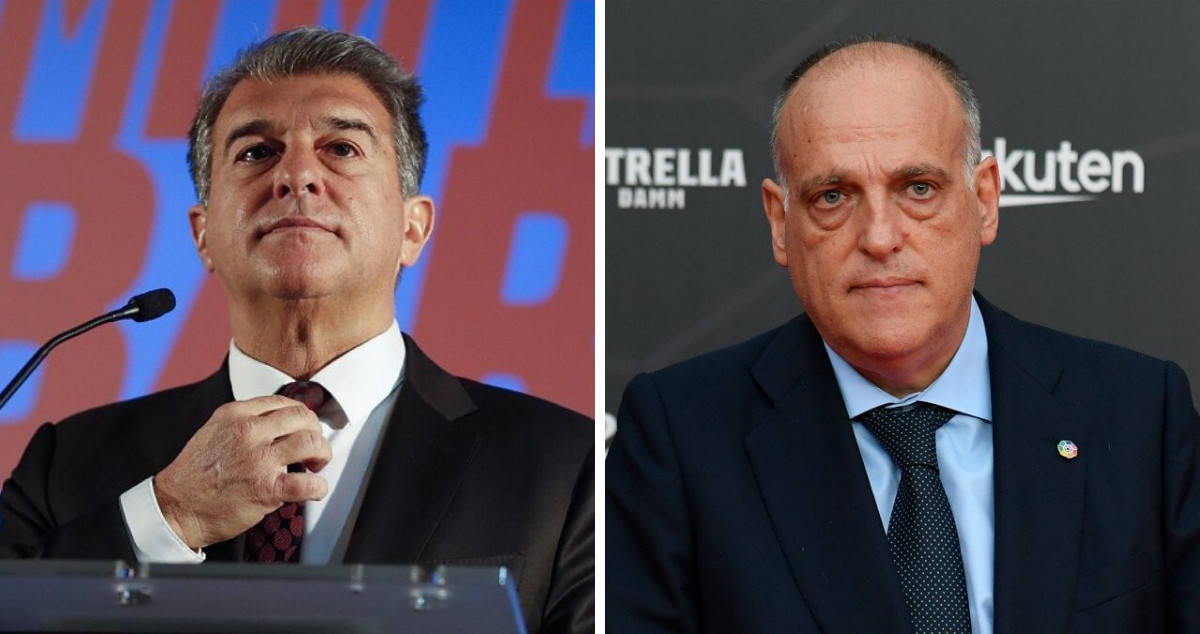 Laporta y Tebas en un fotomontaje / Culemanía