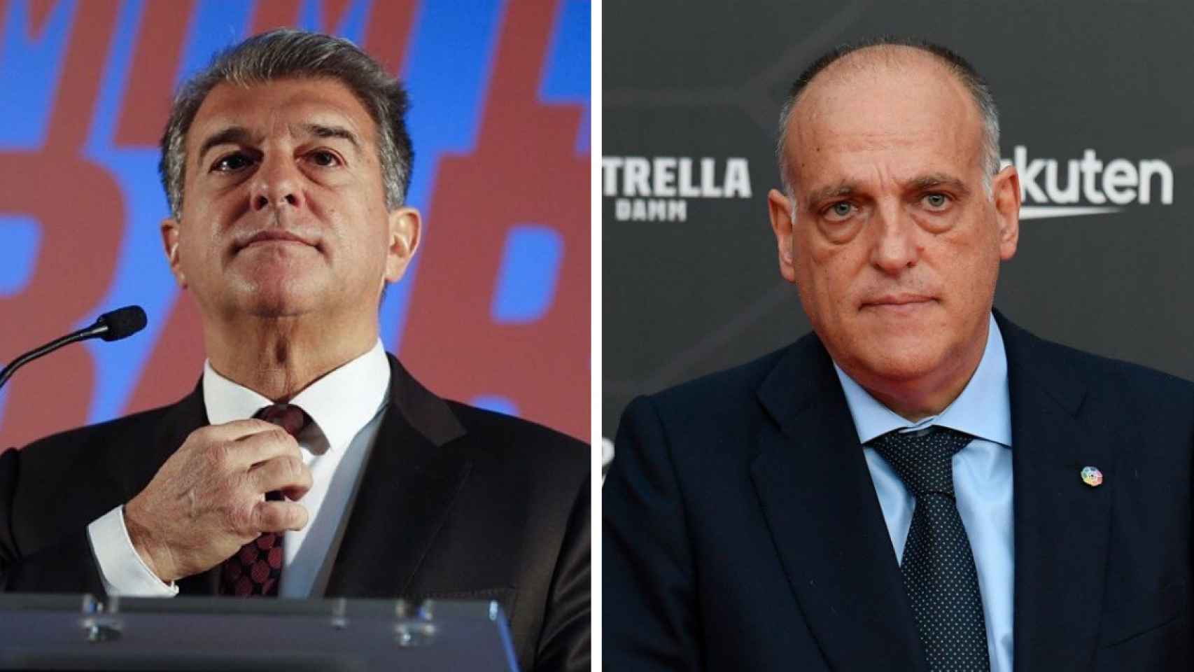 Laporta y Tebas en un fotomontaje / Culemanía