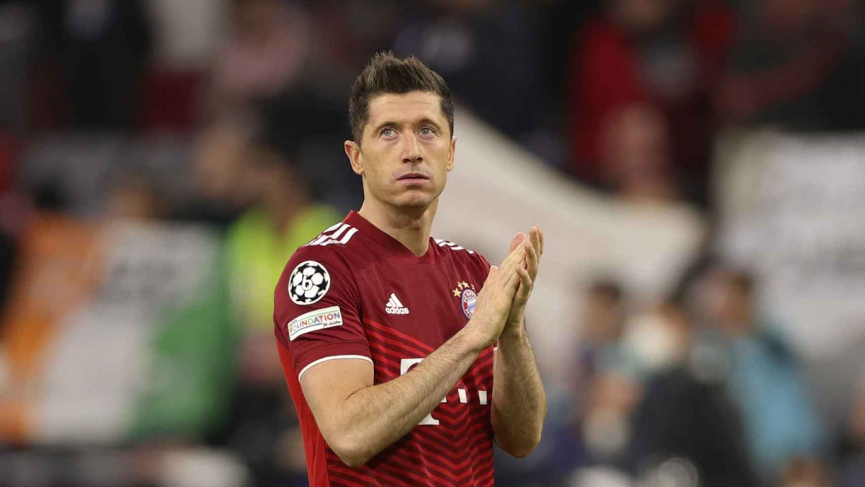 Robert Lewandowski, tras caer eliminado en Champions League / EFE