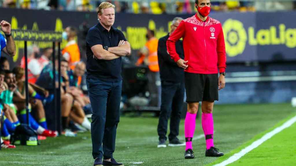 Ronald Koeman, en el Cádiz-Barça de esta temporada / FCB