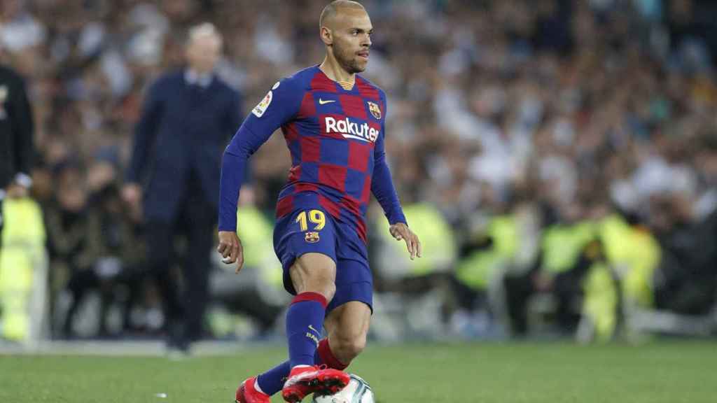 Martin Braithwaite, en un partido con el Barça | EFE