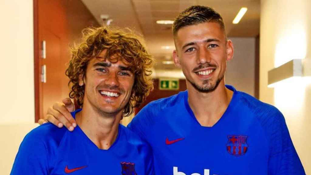 Griezmann y Lenglet en una imagen con el Barça / FC Barcelona