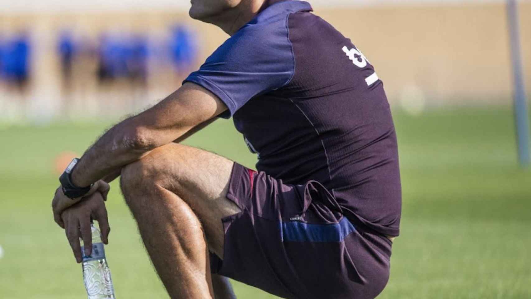 Una foto de Ernesto Valverde durante un entrenamiento del Barça / FCB