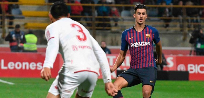 Chumi, en un partido con el Barça ante la Cultural Leonesa / EFE