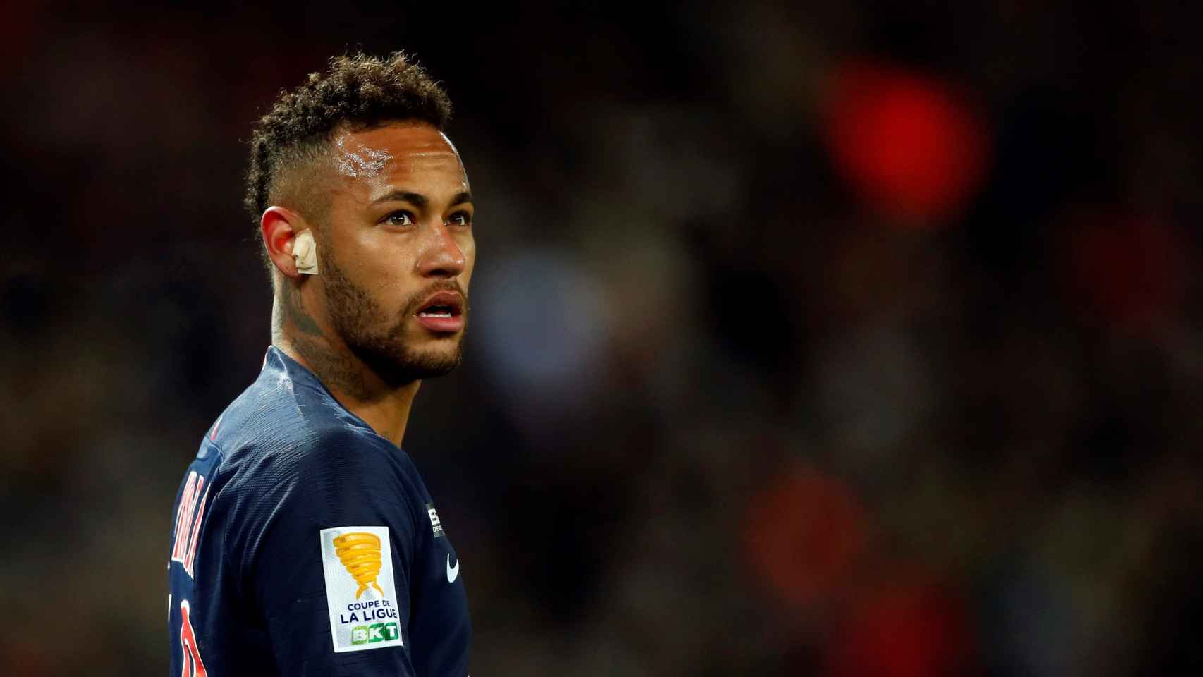 Neymar en partido de Copa de Francia con el PSG / EFE