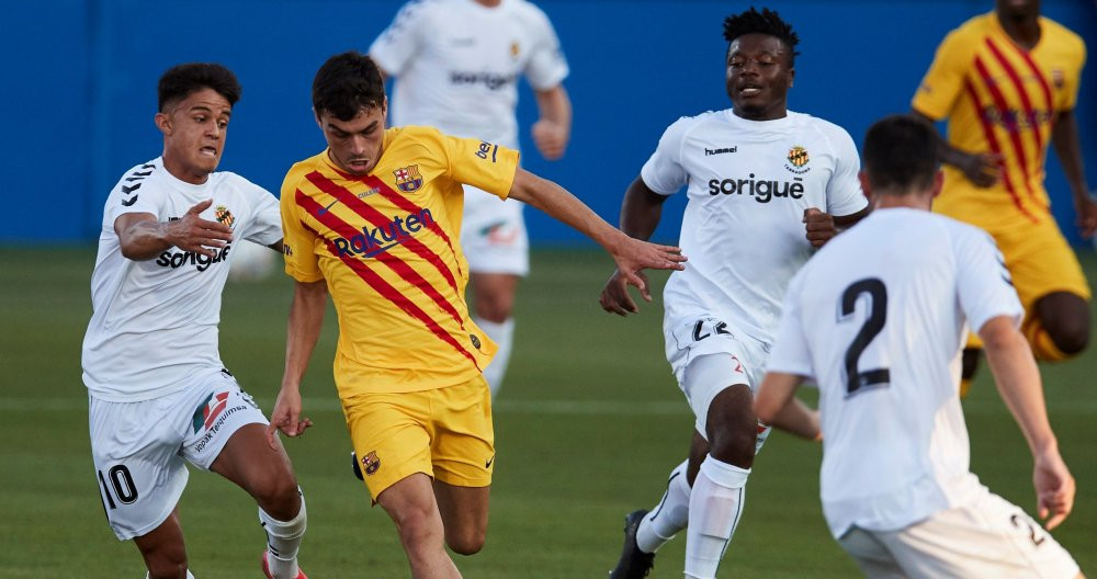 Pedri en el Barça-Nàstic de pretemporada / EFE