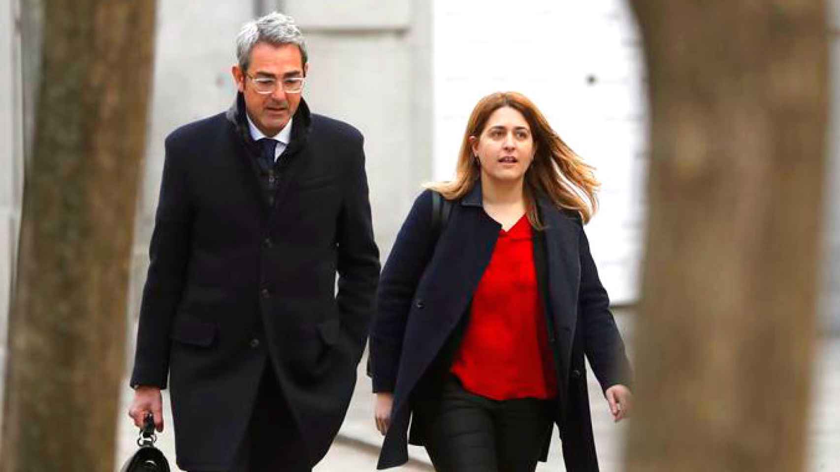 La coordinadora general del PDeCAT, Marta Pascal, a su llegada esta mañana al Tribunal Supremo / EFE