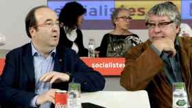 Miquel Iceta (i) y Antonio Balmón (d) en una imagen de archivo en un consejo nacional del PSC / EFE