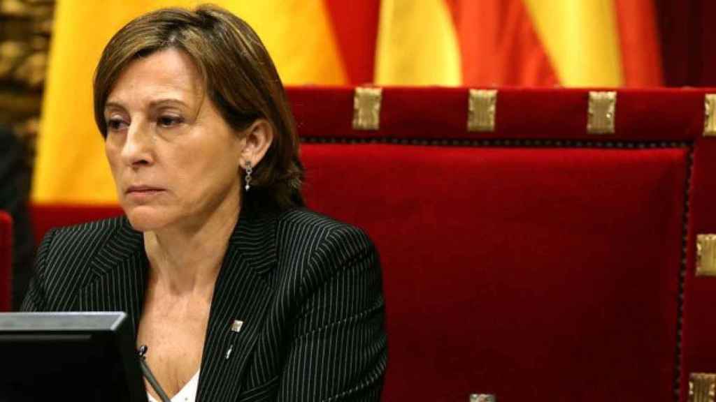 La presidenta del Parlament, Carme Forcadell, durante una sesión plenaria anterior.