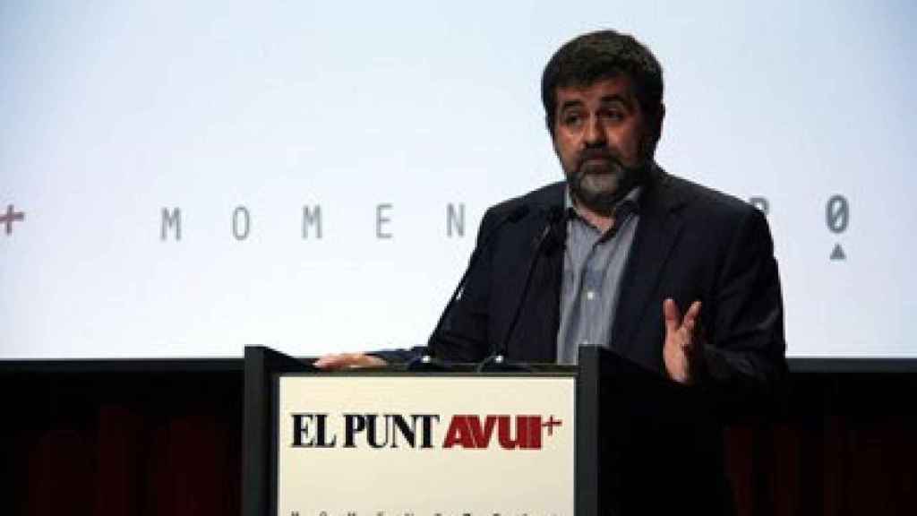 El presidente de la ANC, Jordi Sànchez, en una conferencia en Barcelona