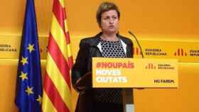 La portavioz de ERC, Anna Simó, en rueda de prensa este lunes