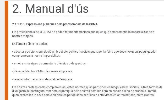 Libro de estilo de la CCMA