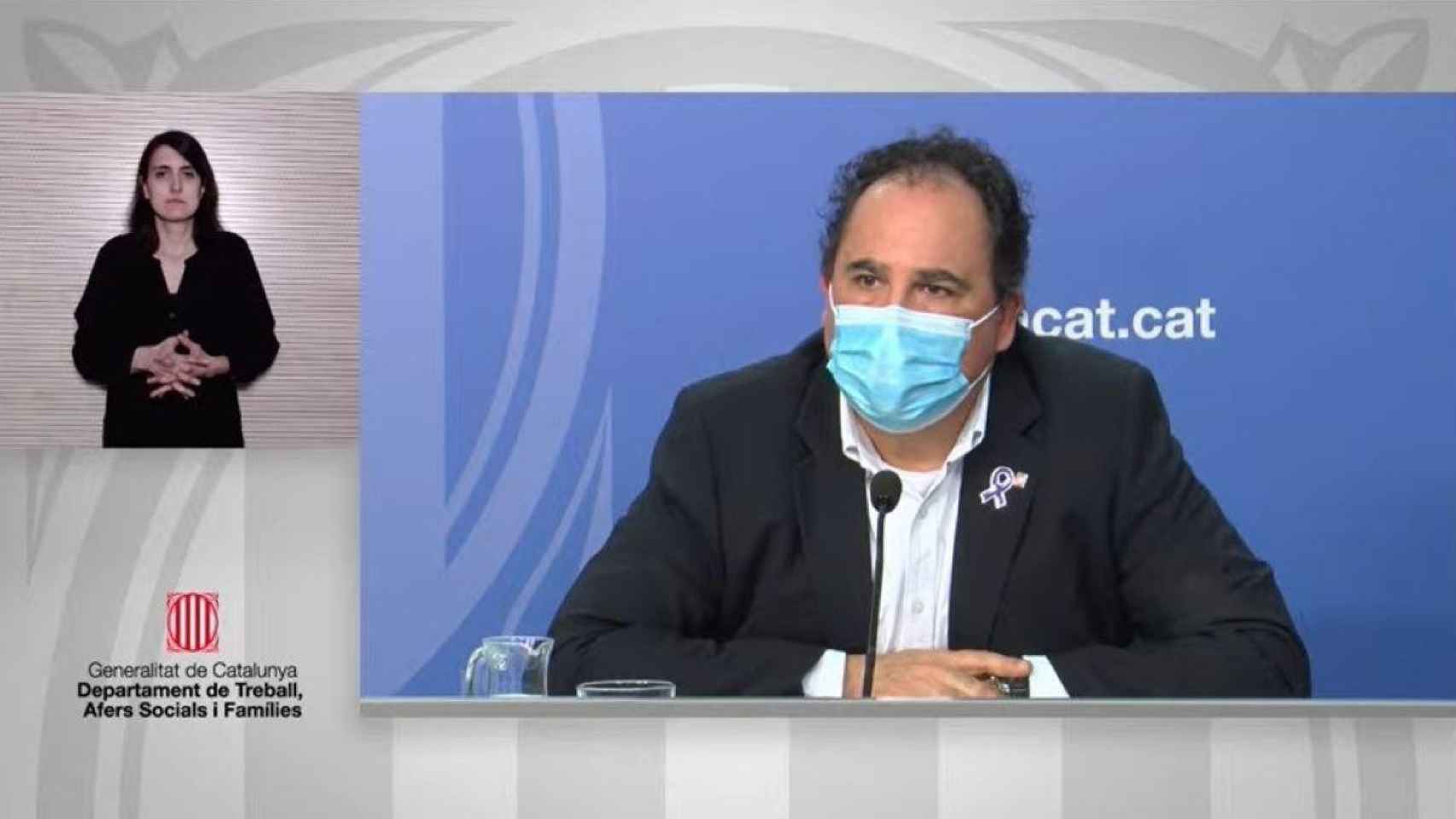 Enric Vinaixa, director general de Relaciones Laborales, Trabajo Autónomo, Seguridad y Salud Laboral, asegura que las ayudas por ERTE llegarán el 15 M / GENERALITAT