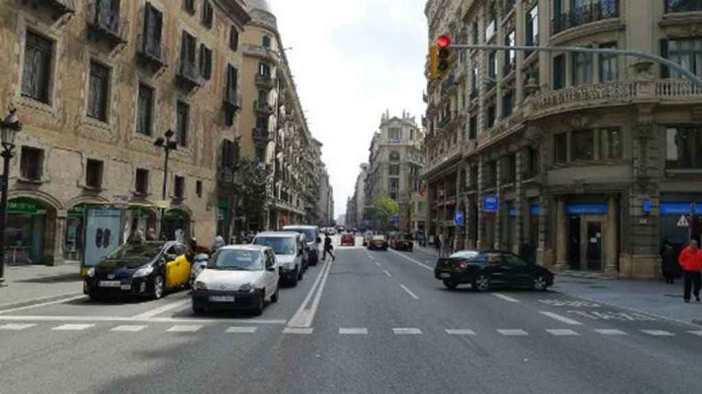 Vistas de una parte de la Vía Laietana / AYTO. BARCELONA