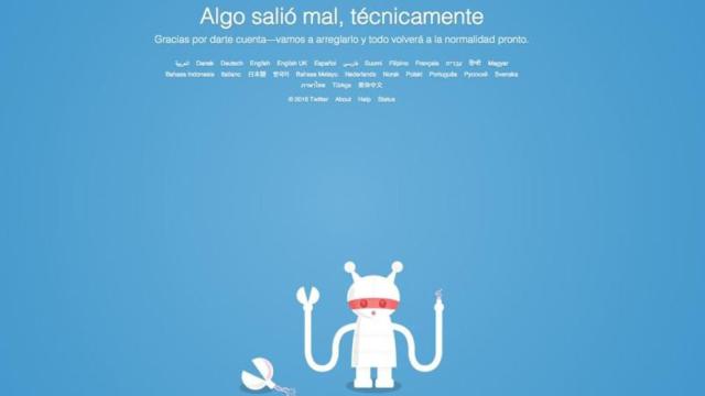 Twitter se cae.