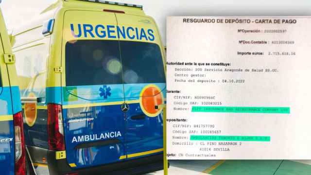 Una ambulancia de Tenorio y su aval chipriota para entrar en Aragón / CG