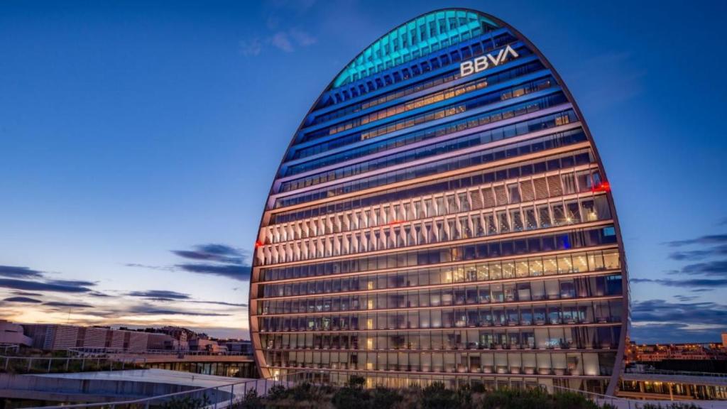 La sede del BBVA en el edificio La Vela de Madrid