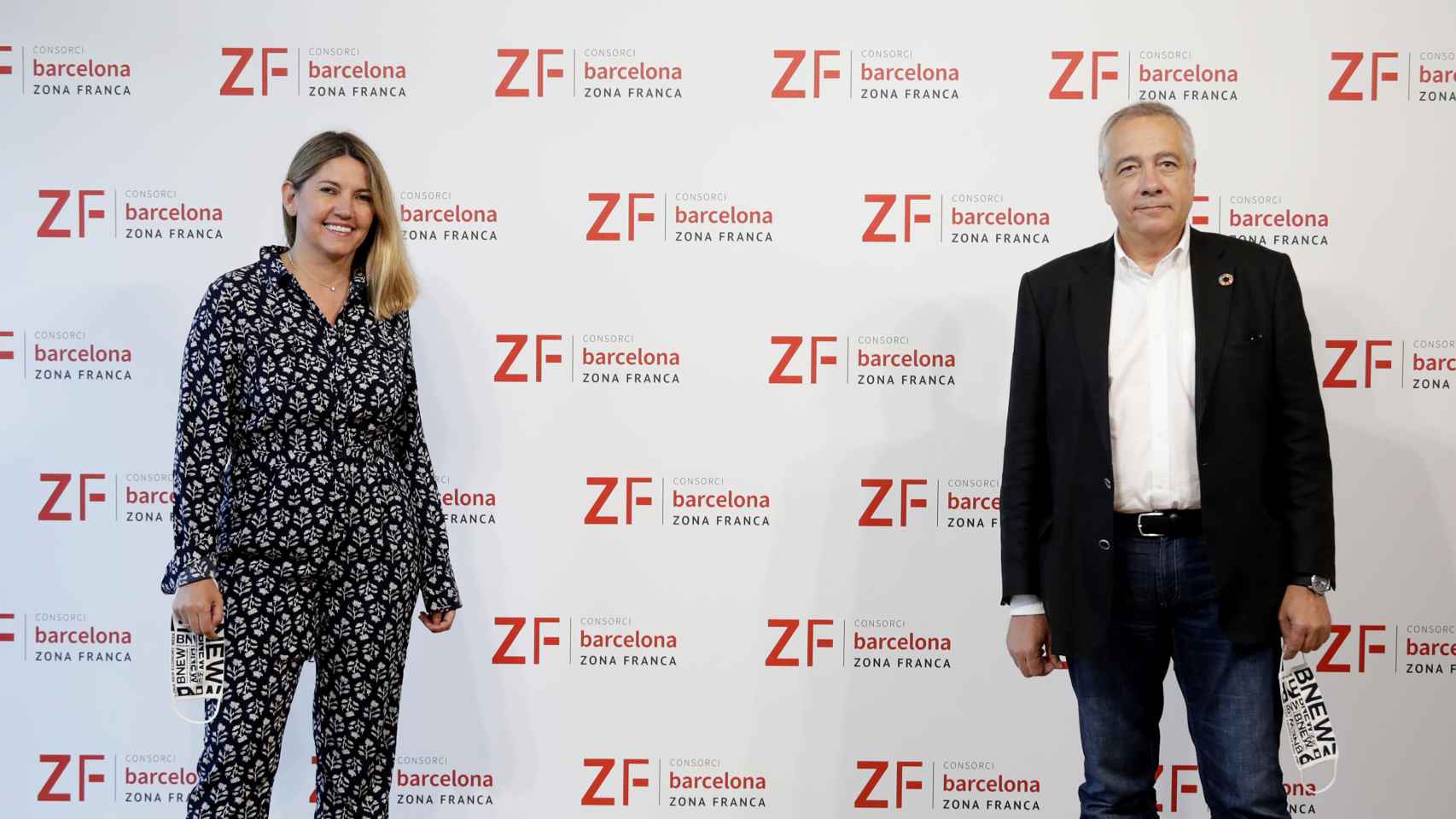 La directora general del Consorci de la Zona Franca, Blanca Sorigué y el delegado especial del Gobierno, Pere Navarro / CZF