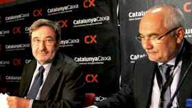 Narcís Serra y Adolf Todó cuando dirigían CatalunyaCaixa