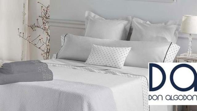 Juego de sábanas de Don Algodón, la primera línea relanzada por Secretos Textil