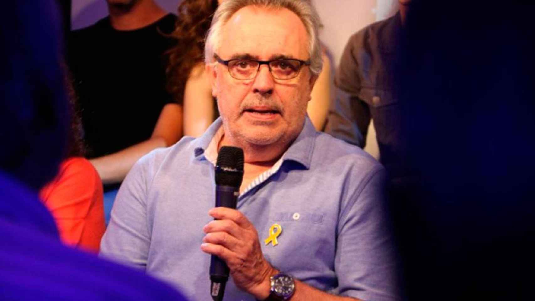 Joan Lluís Bozzo, director de teatro independentista, durante un acto político / CG