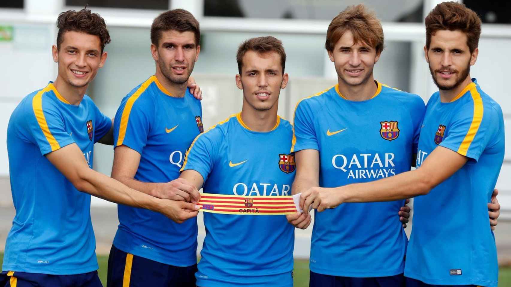 Los capitanes del Barça B la temporada 2014-2015 / FC Barcelona