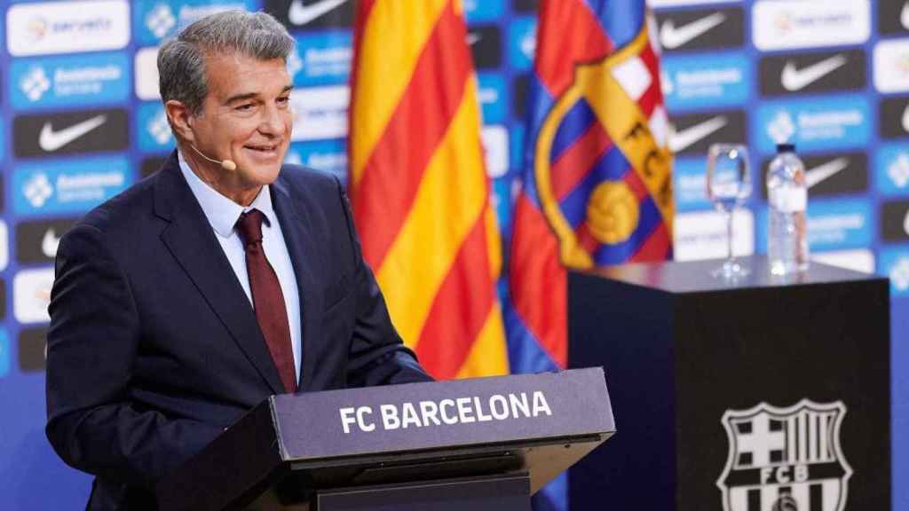 Joan Laporta en un acto del Barça / Redes