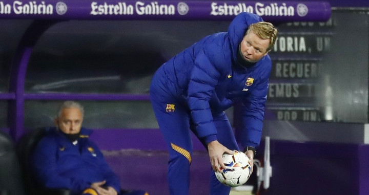 Ronald Koeman en el estadio de Pucela / Redes