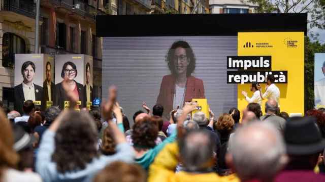 Marta Rovira entra por videoconferencia en un acto de Esquerra Republicana / EUROPA PRESS