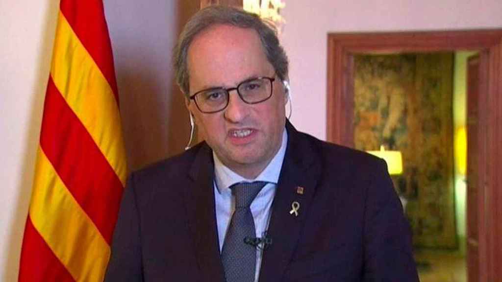 Quim Torra, presidente de la Generalitat, en una imagen de archivo / EFE