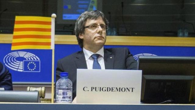 Carles Puigdemont en el Parlamento europeo, en una imagen de archivo / EFE