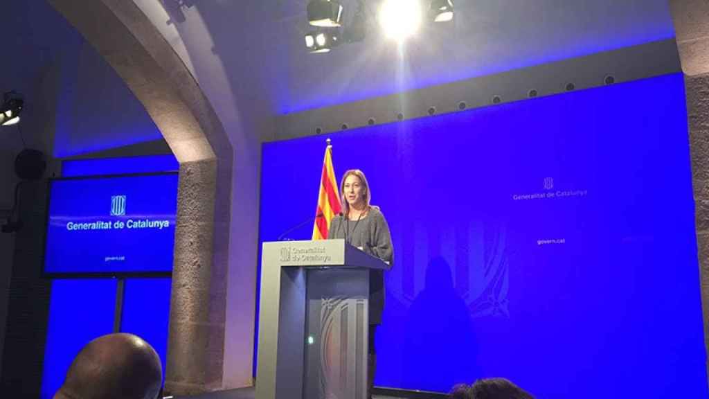 La consejera de Presidencia y portavoz del Govern, Neus Munté.