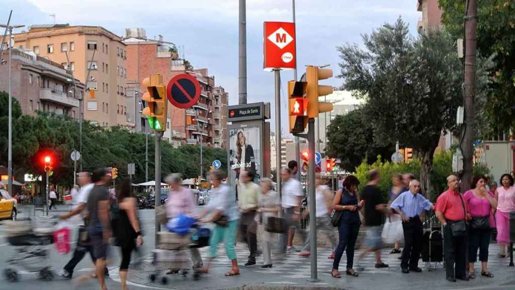 Plaza de Sants, en una imagen de archivo / AYUNTAMIENTO DE BARCELONA