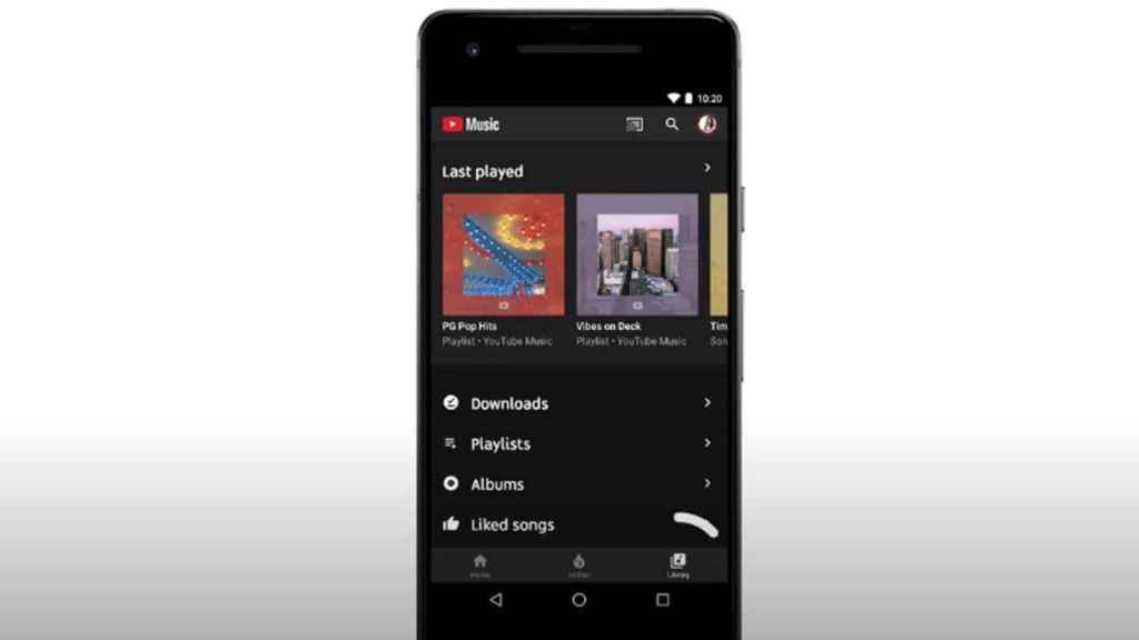 La app de YouTube Music